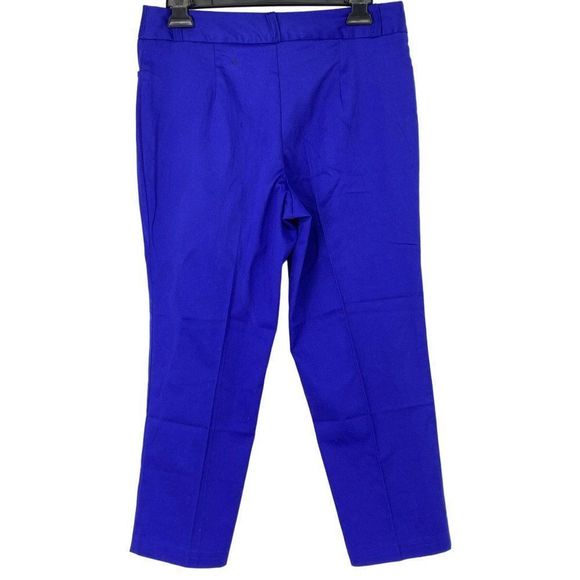 Womens Size 4 JW style Purple Capri Dress Pants Crop Lightweight 3430 - Picture 4 of 7